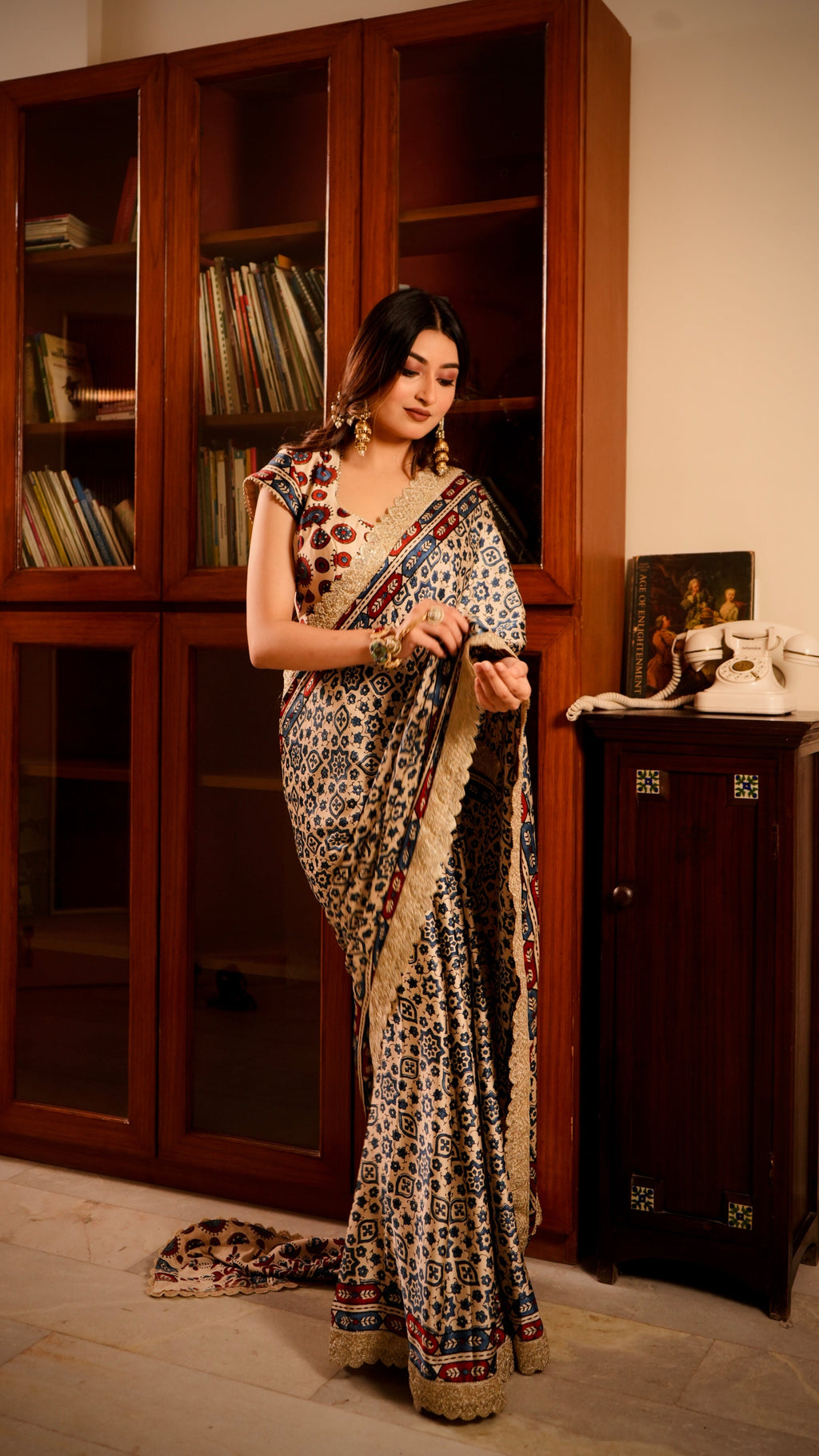 Lalita Ajrak Saree