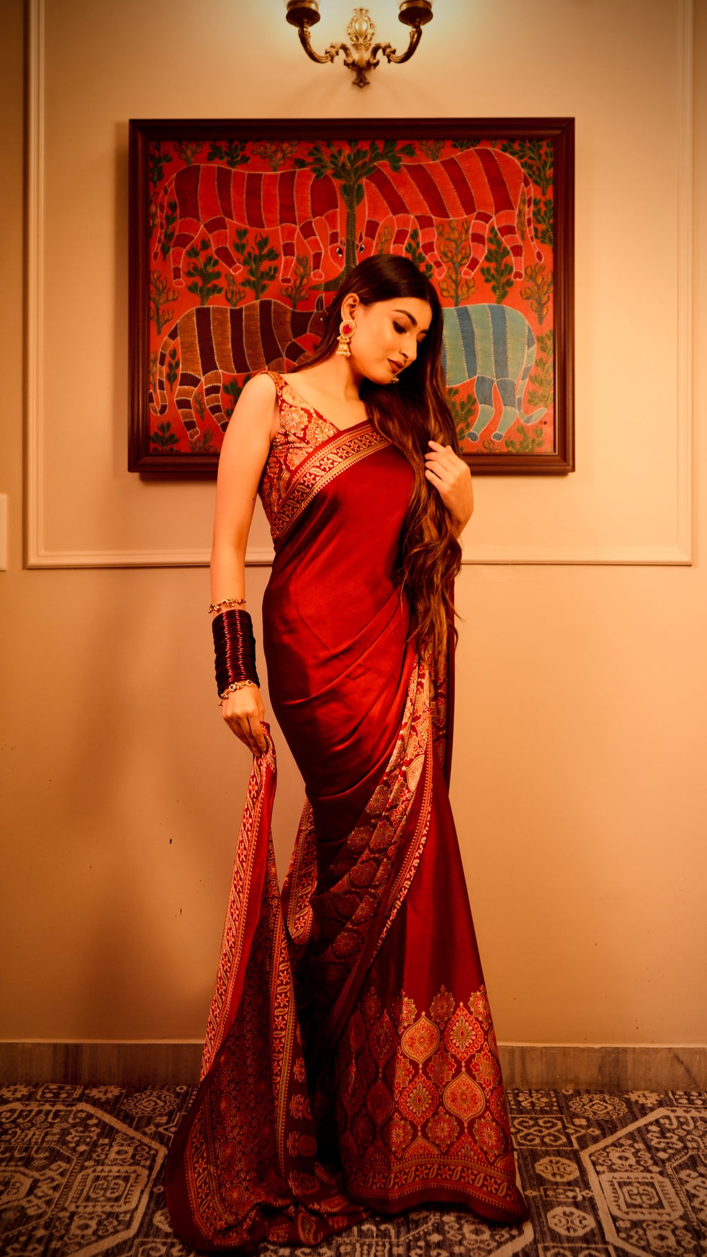 Bonita Ajrak Saree