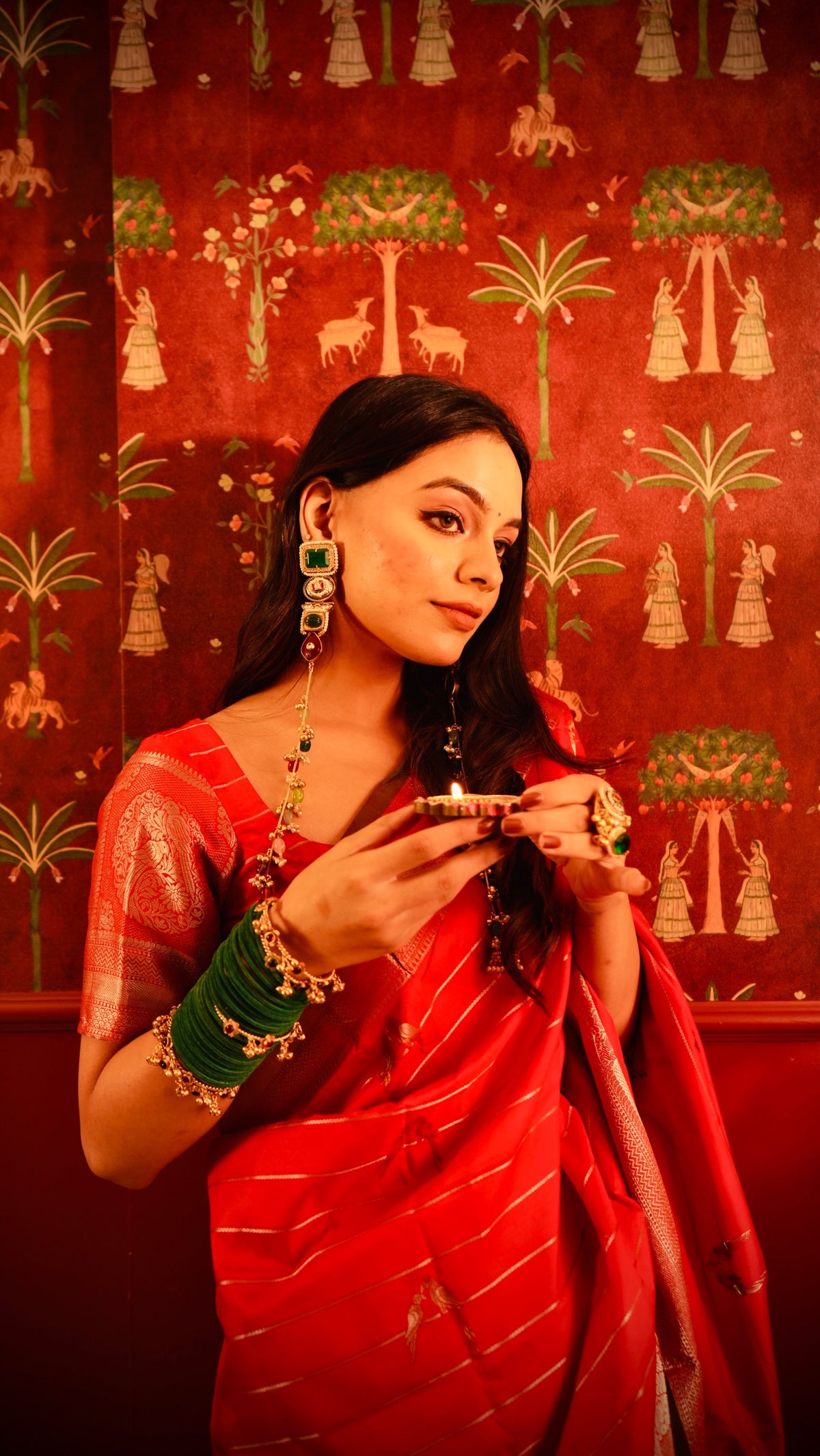 tota-Butta Banarasee Saree