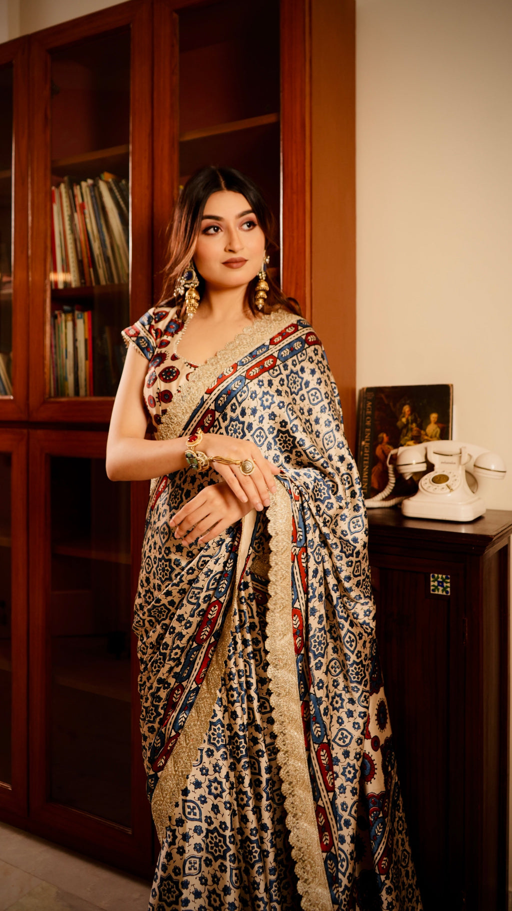 Lalita Ajrak Saree