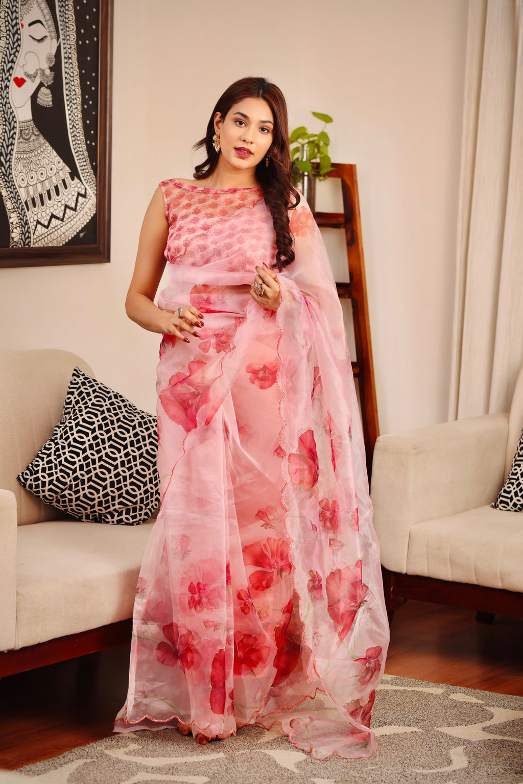 Blush Bloom Saree