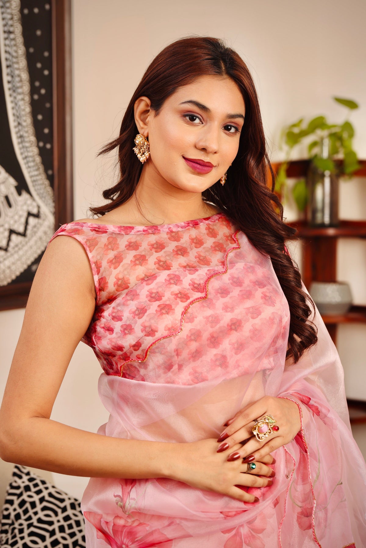 Blush Bloom Saree